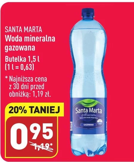 Woda mineralna SANTA MARTA