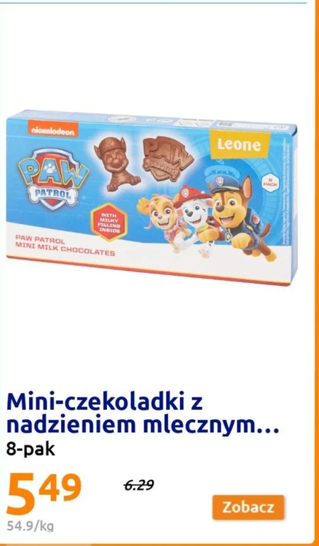 Czekoladki Psi Patrol