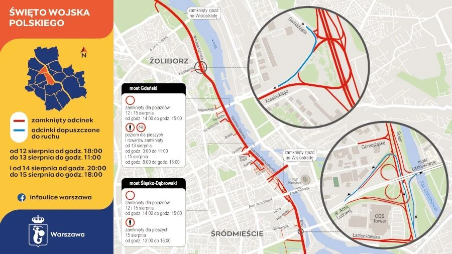 W najbliższych godzinach kierowcy poruszający się po Warszawie muszą być przygotowani na utrudnienia. 