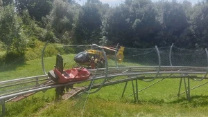 Na miejscu wypadku lądował helikopter LPR