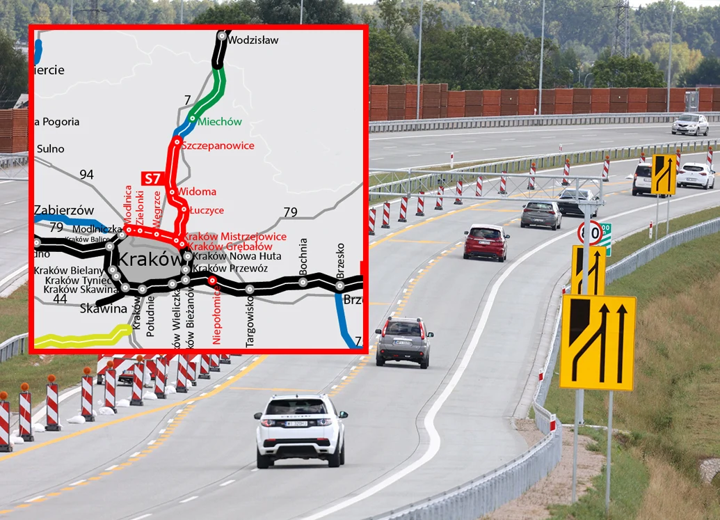 Z Małopolski do Warszawy coraz szybciej Mapa: GDDKiA / Fot. Z Małopolski do Warszawy coraz szybciej Mapa: GDDKiA / Fot.
