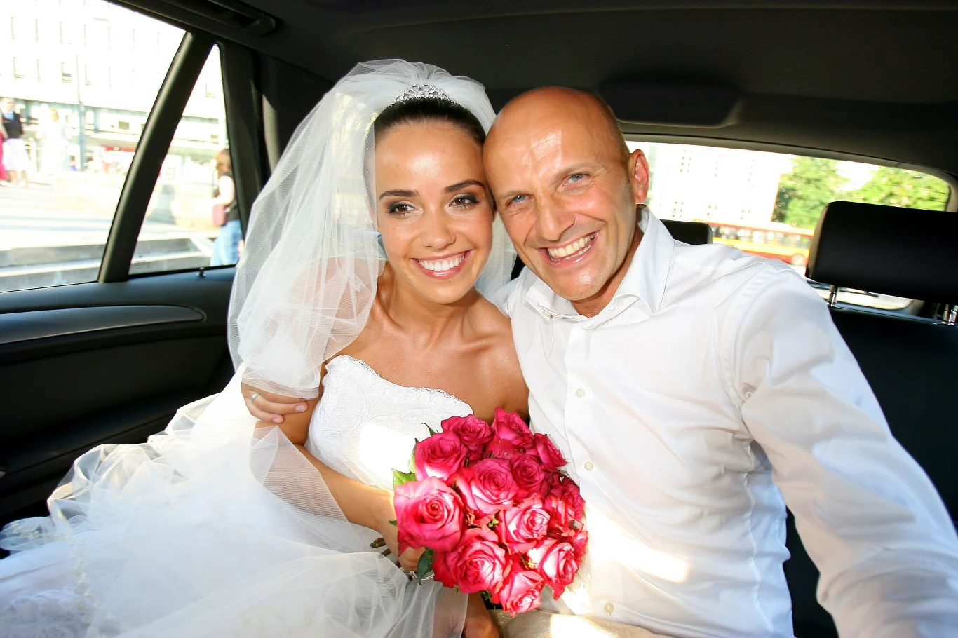 Robert Rozmus i Ewa Kwiatkowska w dniu ślubu, 2007 rok Robert Rozmus i Ewa Kwiatkowska w dniu ślubu, 2007 rok