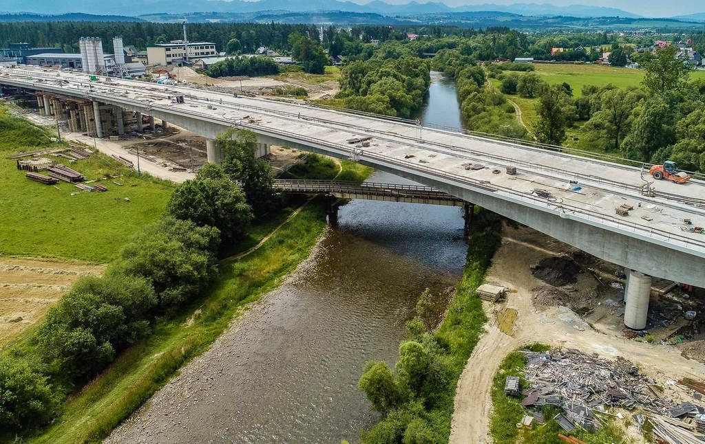 Jak wygląda postęp prac na odcinku drogi krajowej nr 47 Rdzawka - Nowy Targ?