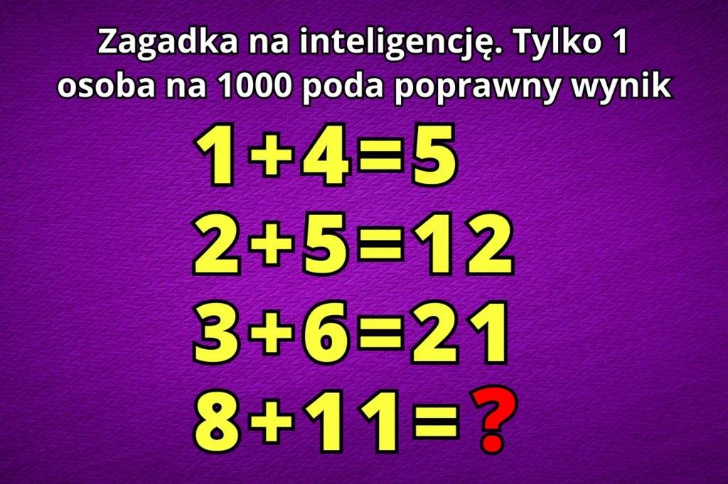 Ta zagadka na inteligencję podzieliła internautów. Tylko garstka poda poprawny wynik