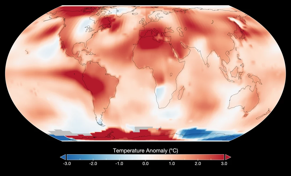 Badacze NASA potwierdzili, że lipiec 2023 r. był najgorętszym miesiącem w historii pomiarów na świecie. Najwyższy skok temperatury odnotowano w Ameryce Północnej i Południowej, Afryce Północnej i na Antarktydzie