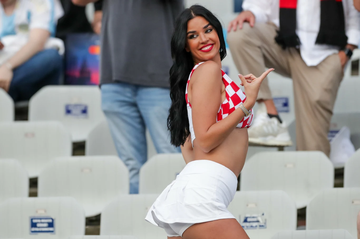Ivana Knoll podczas finału Ligi Mistrzów
