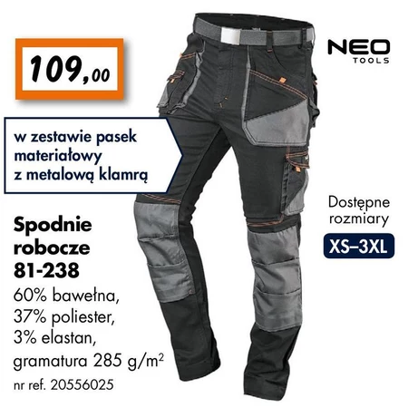 Spodnie robocze Neo Tools