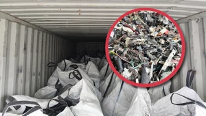 Zatrzymano 22 tony nielegalnych odpadów. Miały trafić do firmy z Malezji