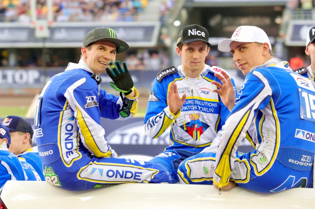 Patryk Dudek, Wiktor Lampart i Mateusz Affelt.