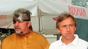 Jedno z ostatnich zdjęć Władysława Komara i Tadeusza Ślusarskiego, wykonane 5 sierpnia 1998 r.