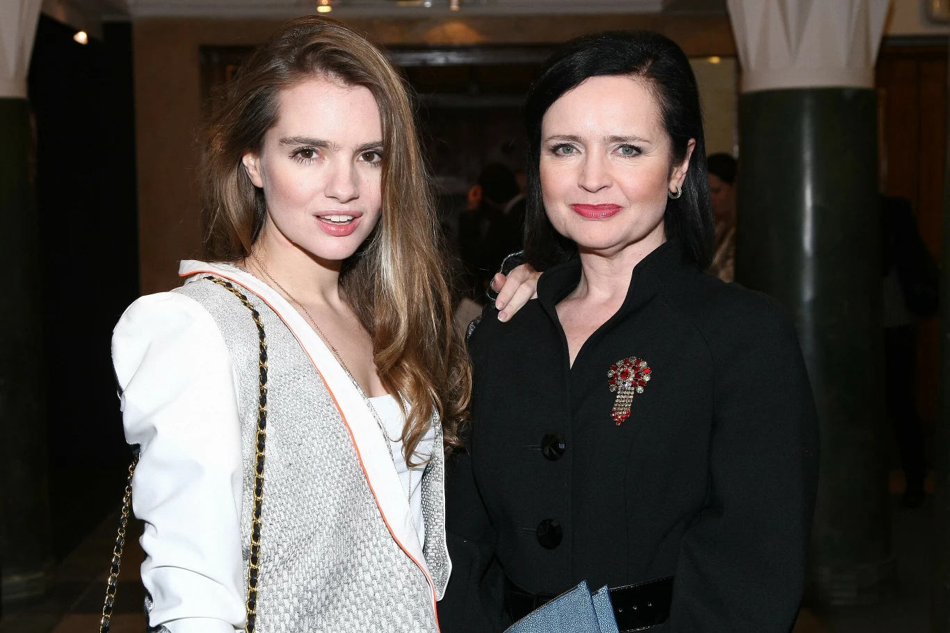 Maria Niklińska z mamą, Jolantą Fajkowską