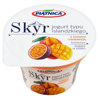 Piątnica Skyr Jogurt typu islandzkiego z mango i marakują 150 g - 0