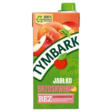 Tymbark Napój owocowy jabłko brzoskwinia 1 l - 1