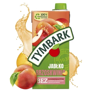 Tymbark Napój owocowy jabłko brzoskwinia 1 l - 0