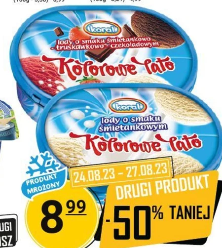Koral Kolorowe lato Lody bakaliowe 1 l
