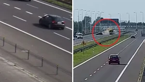 Samochód stanął na środku drogi ekspresowej, doszło do wypadku