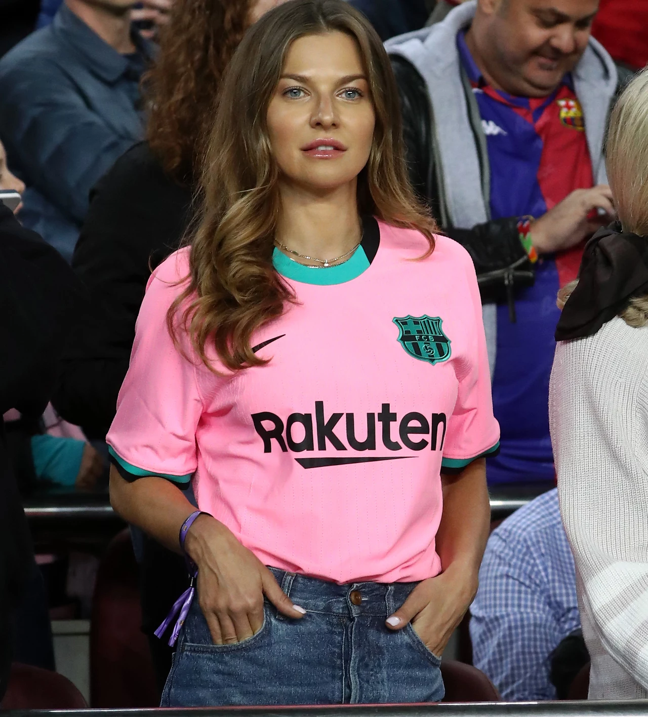 Anna Lewandowska na meczu Barcelony Anna Lewandowska na meczu Barcelony