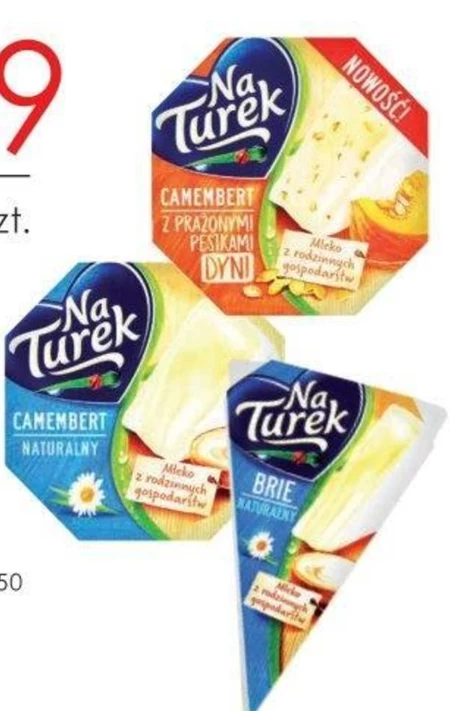 NaTurek Ser pleśniowy camembert naturalny 120 g