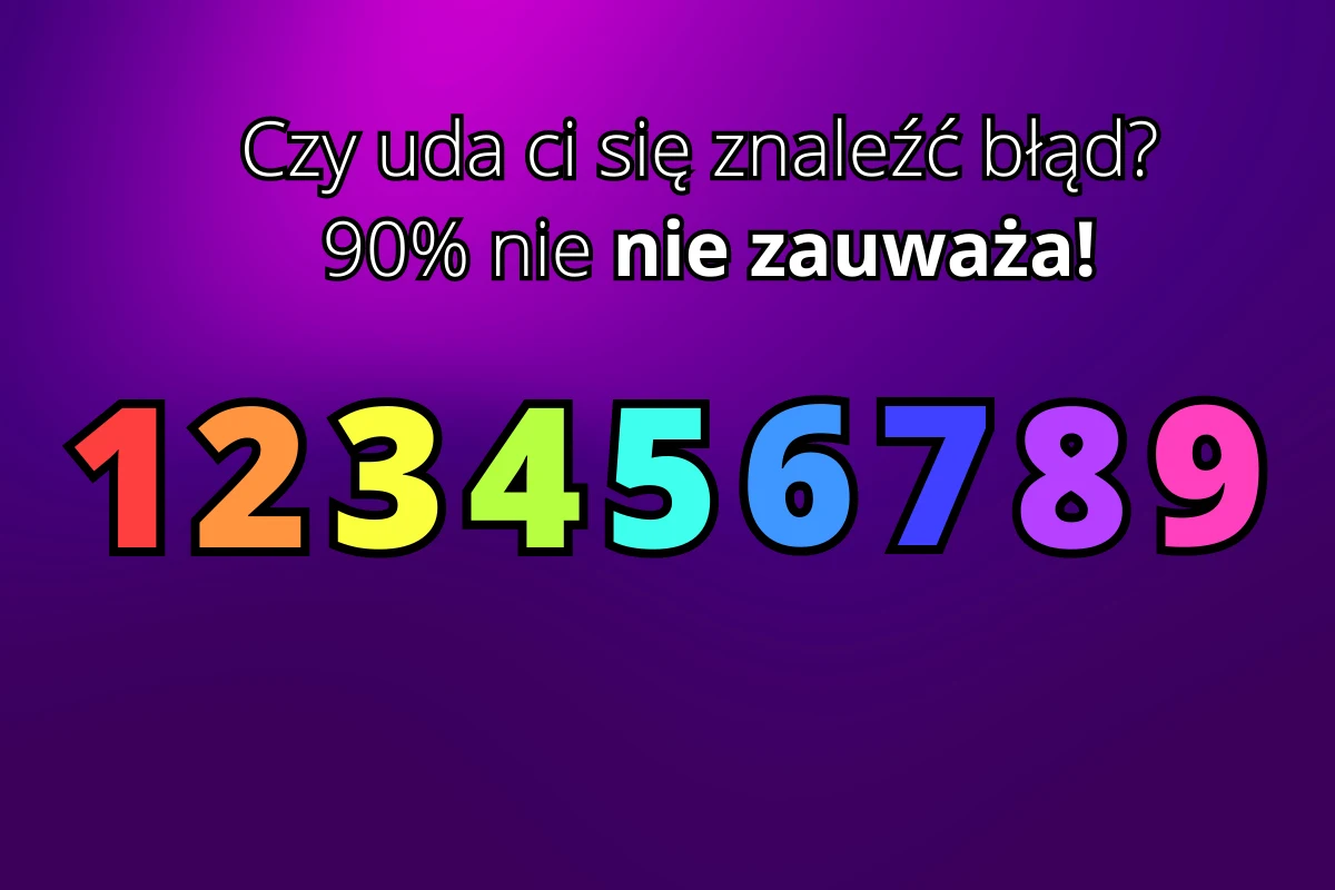 Na znalezienie błędu na obrazku masz 10 sekund!