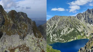 Tatry, po prawej stronie widok na Granaty
