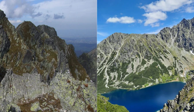 Tatry, po prawej stronie widok na Granaty