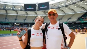 Pia Skrzyszowska z ojcem i trenerem Jarosławem Skrzyszowskim