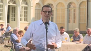 Premier Mateusz Morawiecki podczas spotkania z seniorami