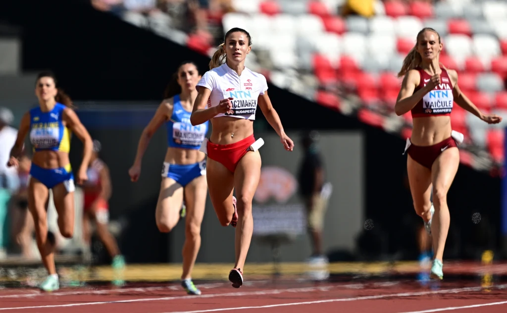Natalia Kaczmarek w pierwszym swoim biegu w Budapeszcie