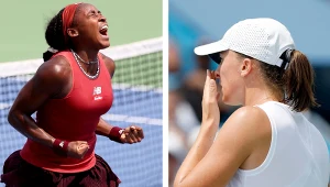 Coco Gauff i Iga Świątek w czasie turnieju w Cincinnati