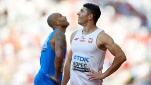 Dominik Kopeć, z tyłu Marcell Jacobs