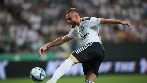 Zawodnik Legii Warszawa Rafał Augustyniak w meczu 5. kolejki piłkarskiej Ekstraklasy z Koroną Kielce w Warszawie