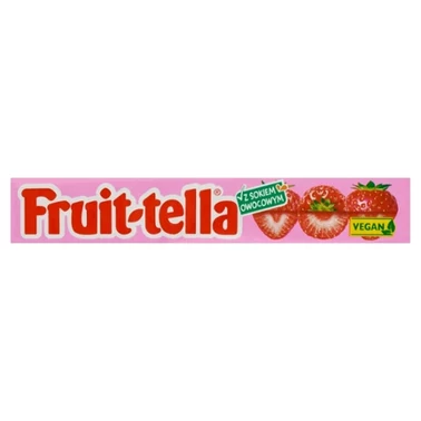 Fruittella Cukierki do żucia o smaku truskawkowym 41 g - 0