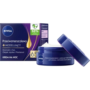 Nivea Przeciwzmarszczkowy + Modelujący krem na noc 65+ 50 ml - 0