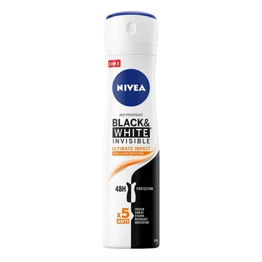 Nivea Black&White Invisible Ultimate Impact Antyperspirant Spray 150ml - 1