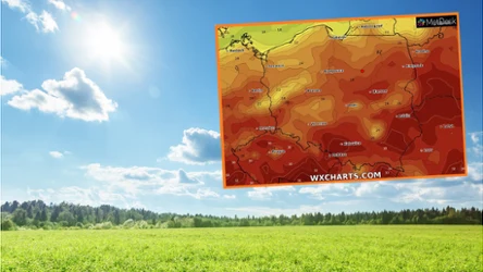 W poniedziałek wciąż będziemy się zmagać z upałami. Nie zabraknie też burz z gradem w dużej części Polski