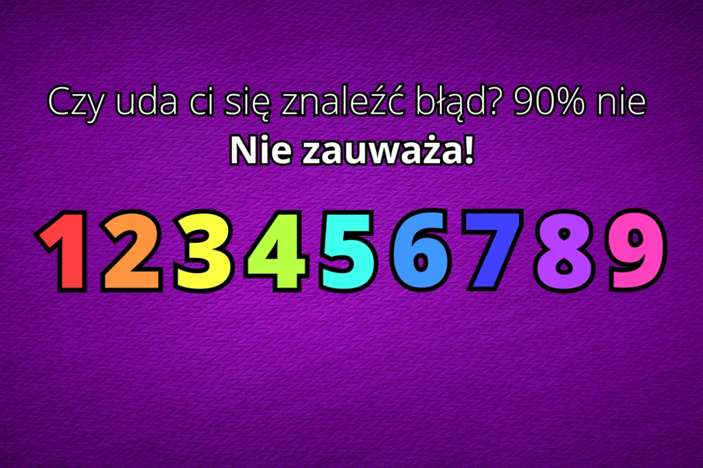 Tylko najbardziej inteligentni zauważą na obrazku błąd w mniej niż 10 sekund