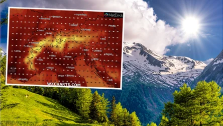 Strefa mrozu w szwajcarskich Alpach w tym roku znalazła się najwyżej od początku pomiarów