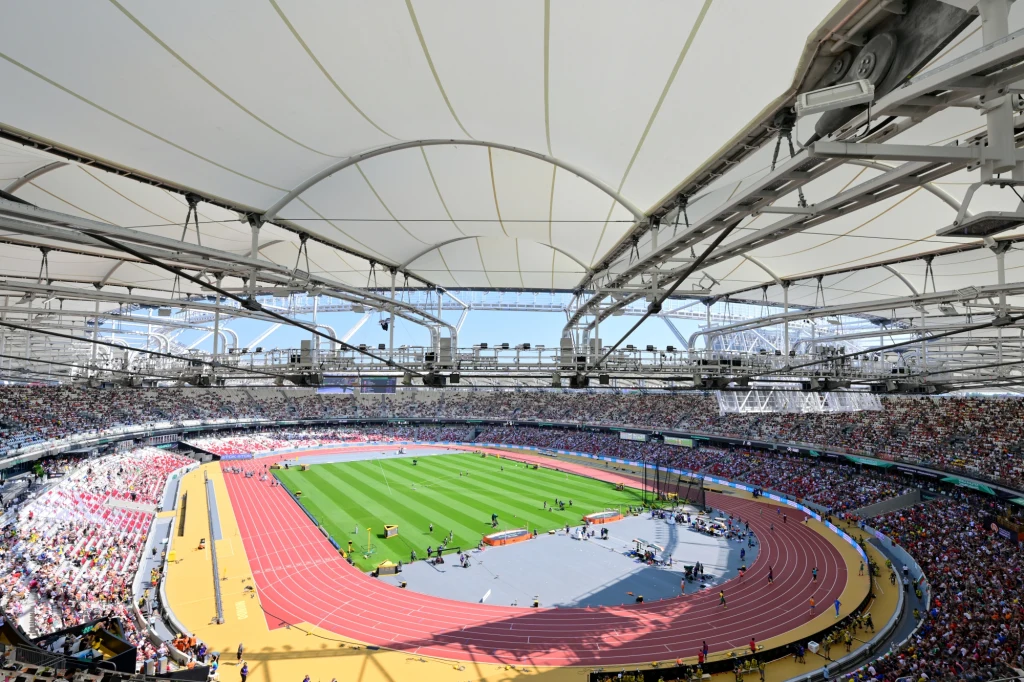 Stadion w Budapeszcie, na którym odbywają się lekkoatletyczne MŚ