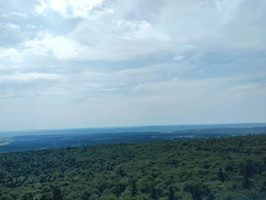 Widoki na Łysej Górze zapierają dech w piersiach