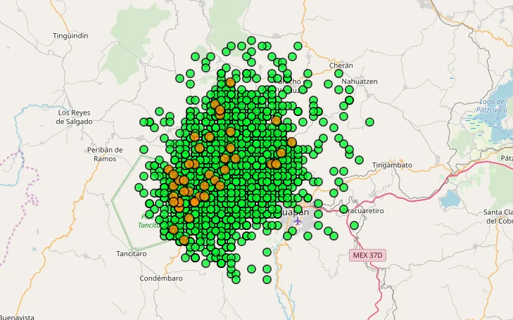 Występowanie niewielkich trzęsień ziemi w regionie upraw awokado w Meksyku