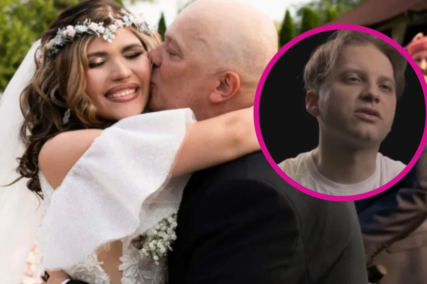 Krzysztof Skiba i Karolina Kempińska już po ślubie . Zabrakło syna Krzysztof Skiba i Karolina Kempińska już po ślubie . Zabrakło syna