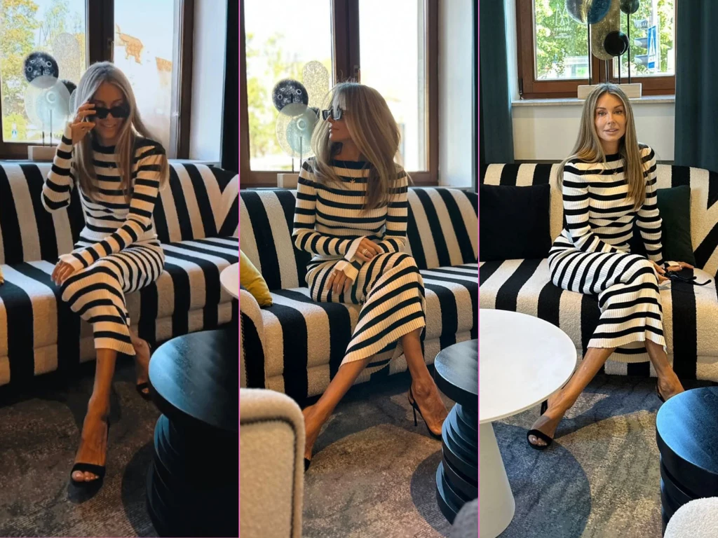 Małgorzata Rozenek w paski