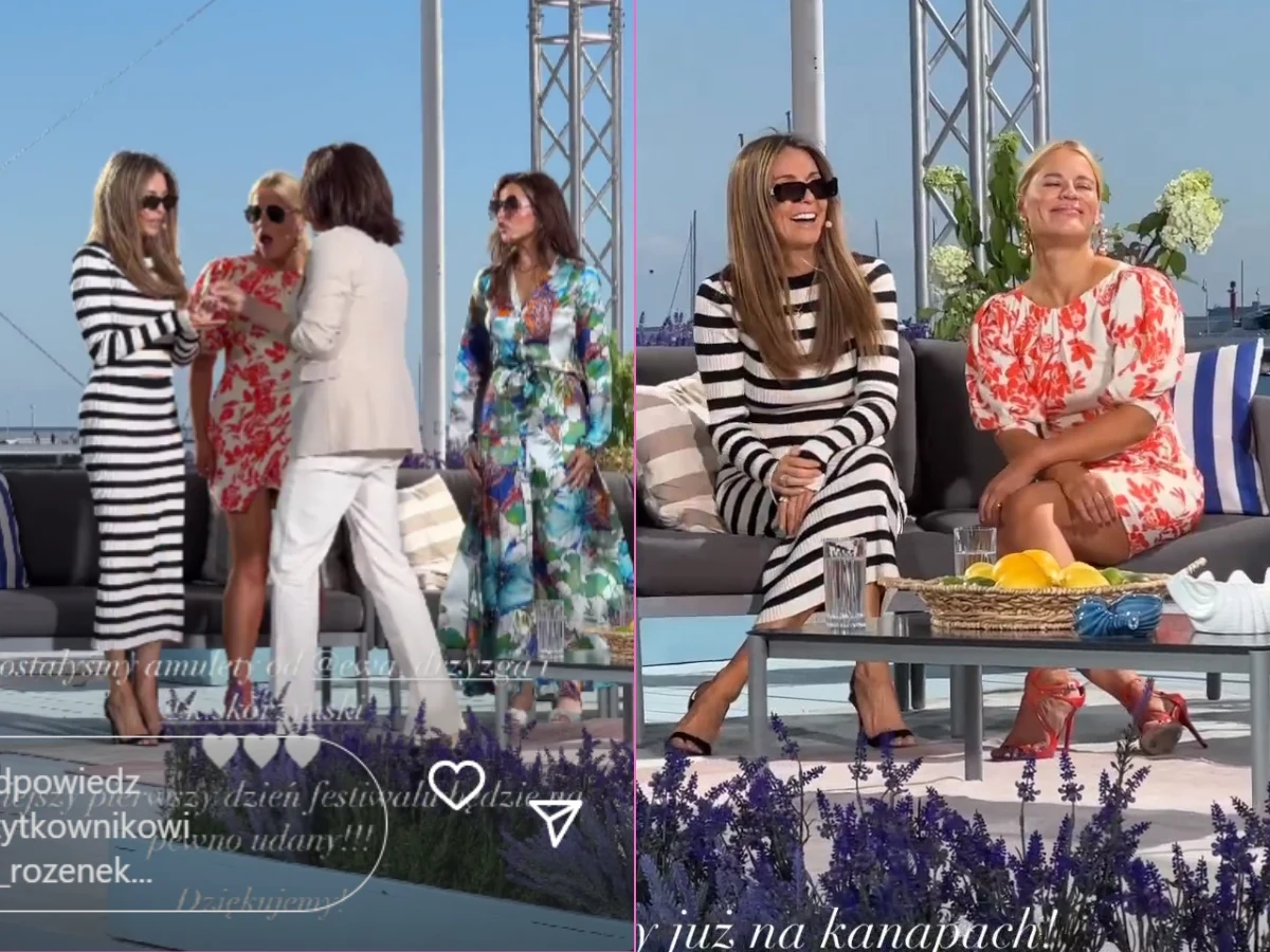 Małgorzata Rozenek na kanapie "Dzień Dobry TVN"