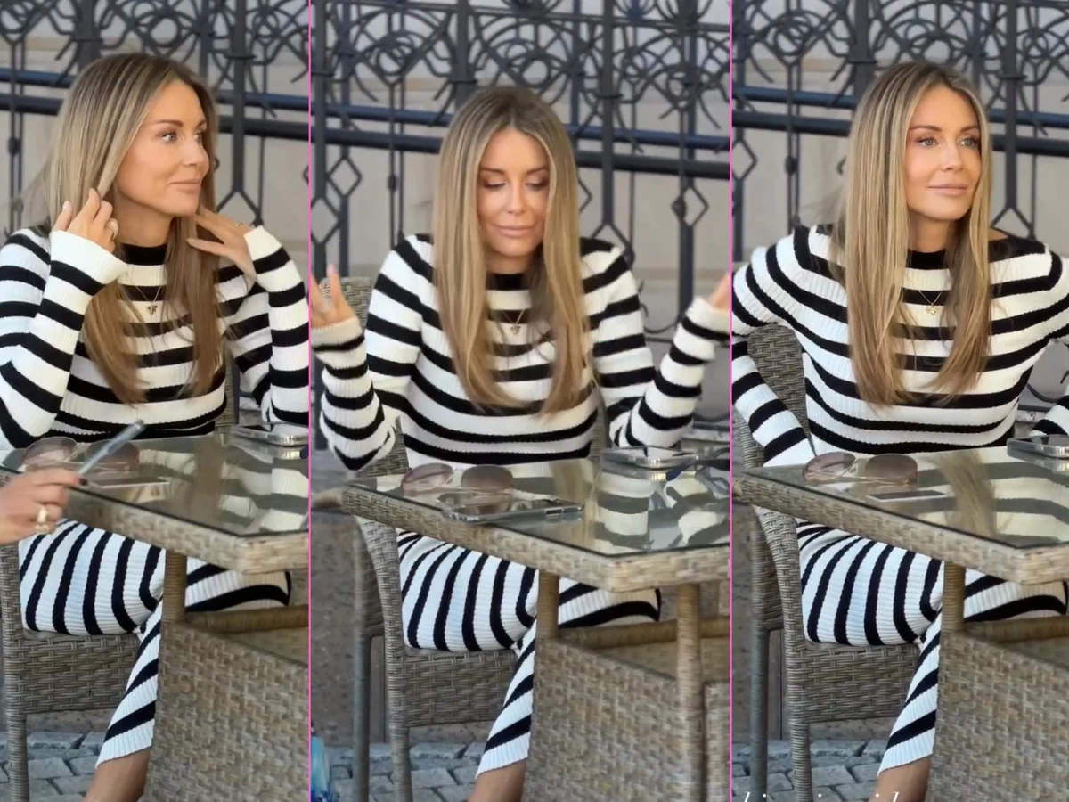 Małgorzata Rozenek w paski