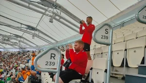 Filip Moterski jest odpowiedzialny w polskiej ekipie za czuwanie nad prawidłowością przebiegu rywalizacji w lekkoatletycznych MŚ