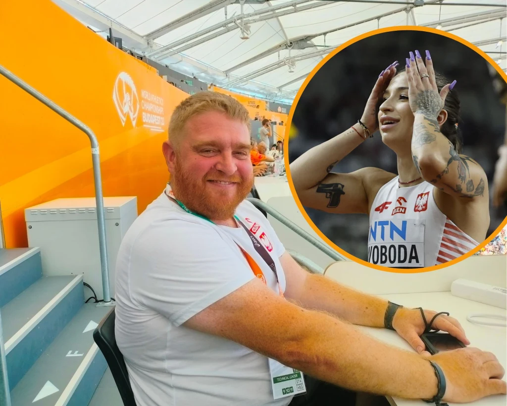 Filip Moterski, szef polskich sędziów w PZLA. W ramce Ewa Swoboda Filip Moterski, szef polskich sędziów w PZLA. W ramce Ewa Swoboda