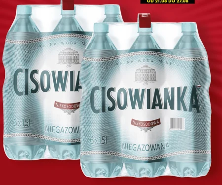Cisowianka Naturalna woda mineralna niegazowana niskosodowa 6 x 1,5 l