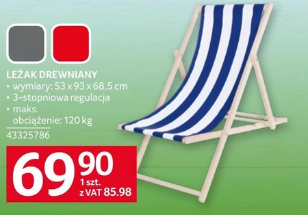 Leżak ogrodowy