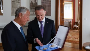 Prezydent Andrzej Duda uhonorował prezydenta Marcelo Rebelo de Sousę Orderem Orła Białego