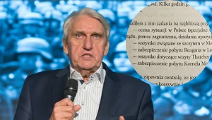 Bogusław Wołoszański (po prawej fragment książki Bogdana Rymanowskiego "Dopaść Morawieckiego")